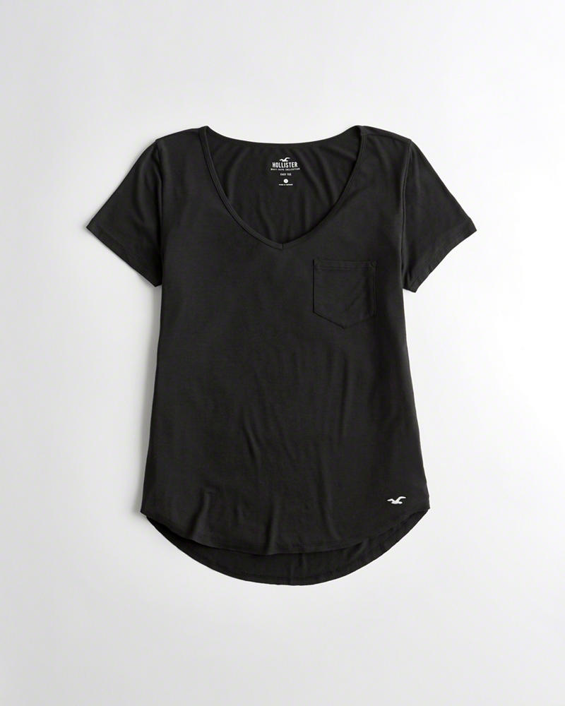 Magliette Hollister Donna Must-Have Easy Nere Italia (890ECLMT)